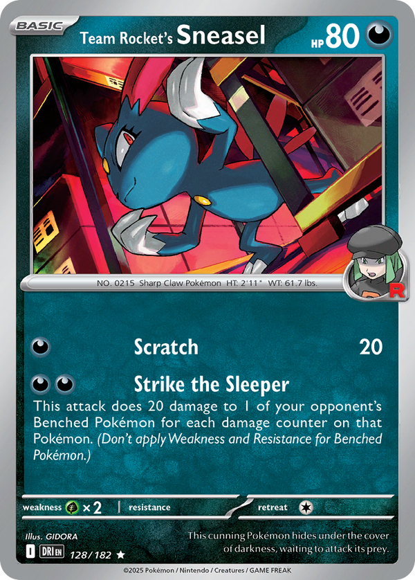 Team Rocket's Sneasel - Destined Rivals SET-128