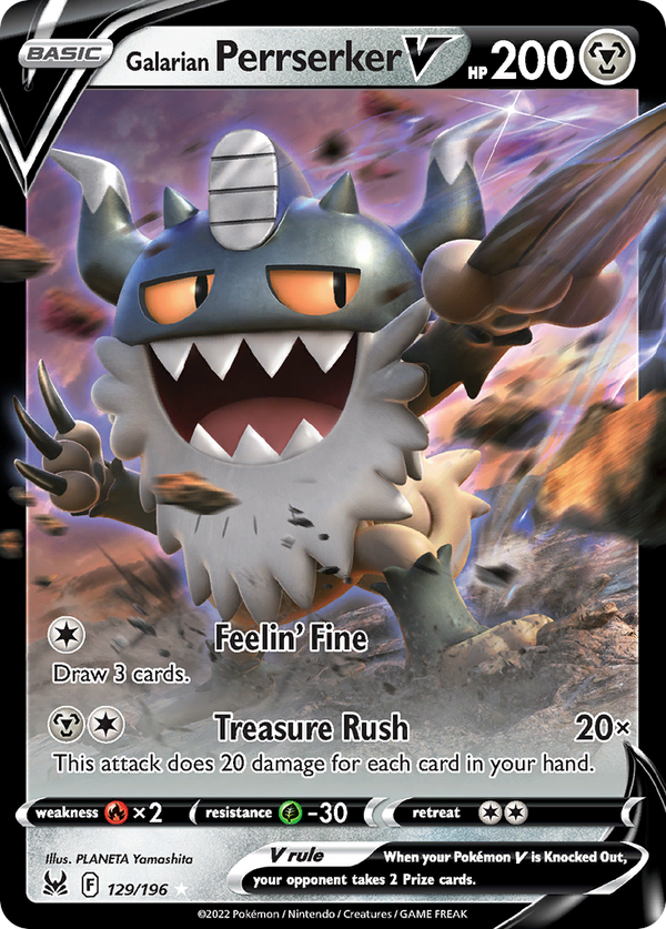 Galarian Perrserker V - Lost Origin SET-129