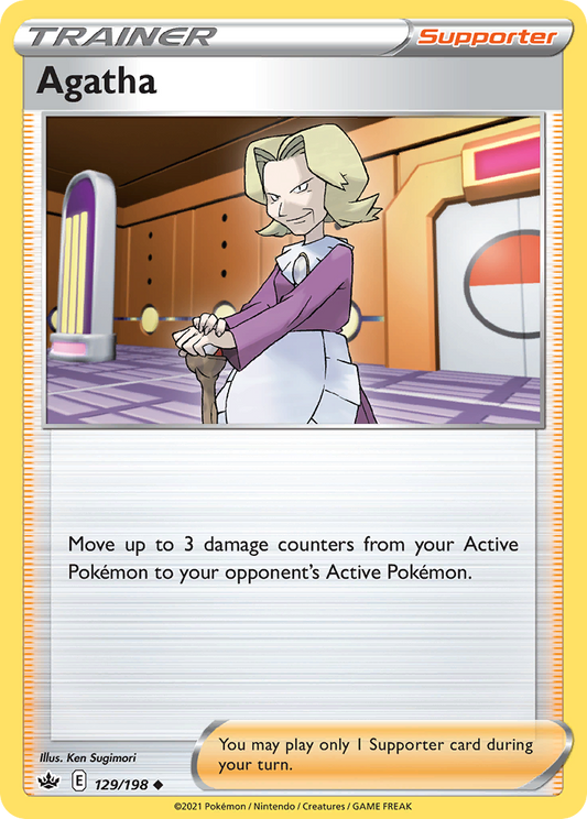 Agatha (Chilling Reign SET) (Trainer) (Supporter) (Uncommon) (PKM Chilling Reign SET-34)