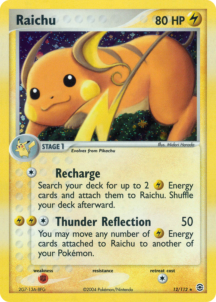 Raichu - FireRed & LeafGreen SET-12