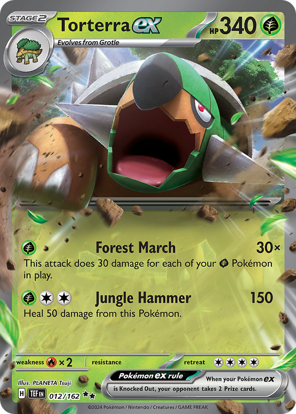 Torterra EX - Temporal Forces SET-12