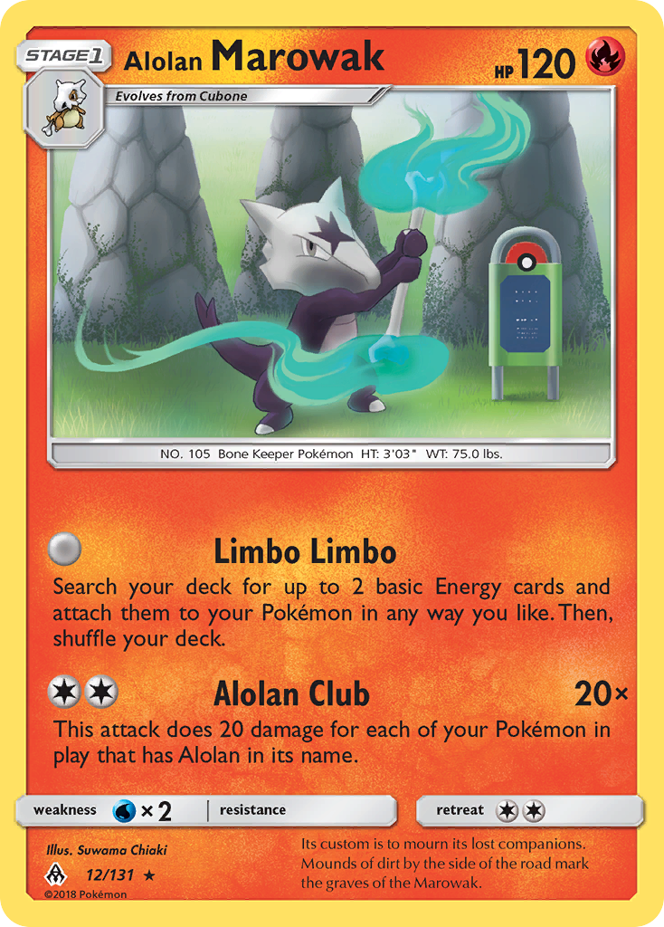 Alolan Marowak (Forbidden Light SET) (Pokémon) (Stage 1) (Fire) (HP: 120) (Rare) (PKM Forbidden Light SET-27)