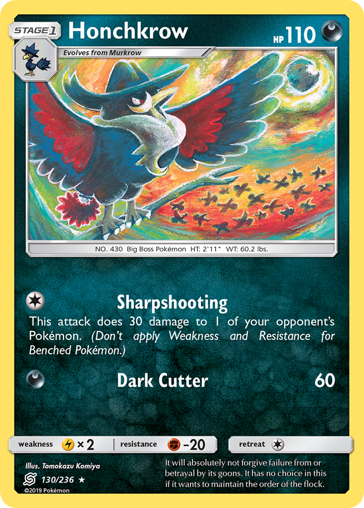 Honchkrow - Unified Minds SET-130
