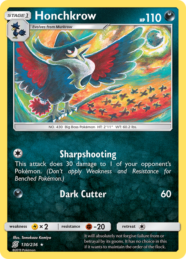 Honchkrow - Unified Minds SET-130
