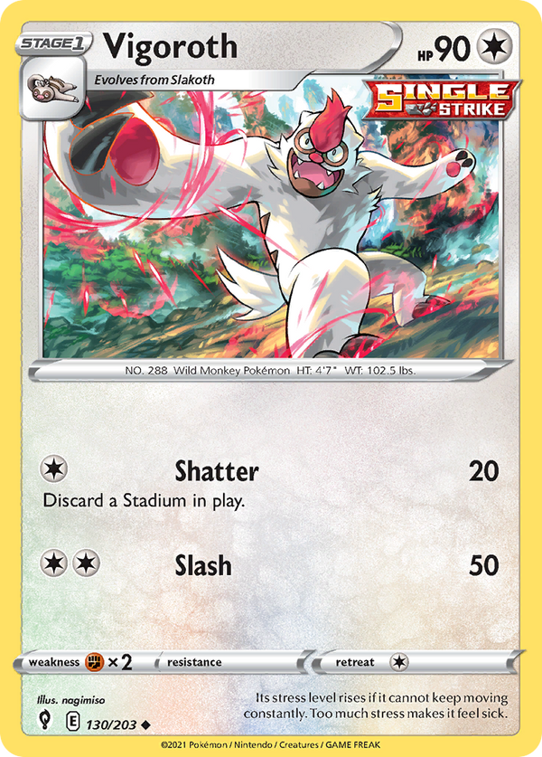 Vigoroth - Evolving Skies SET-130