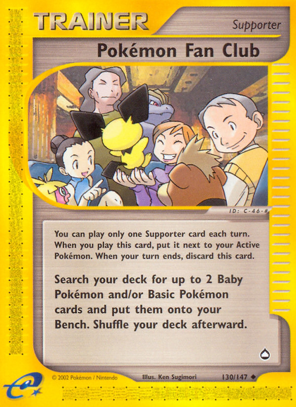 Pokemon Fan Club - Aquapolis SET-130