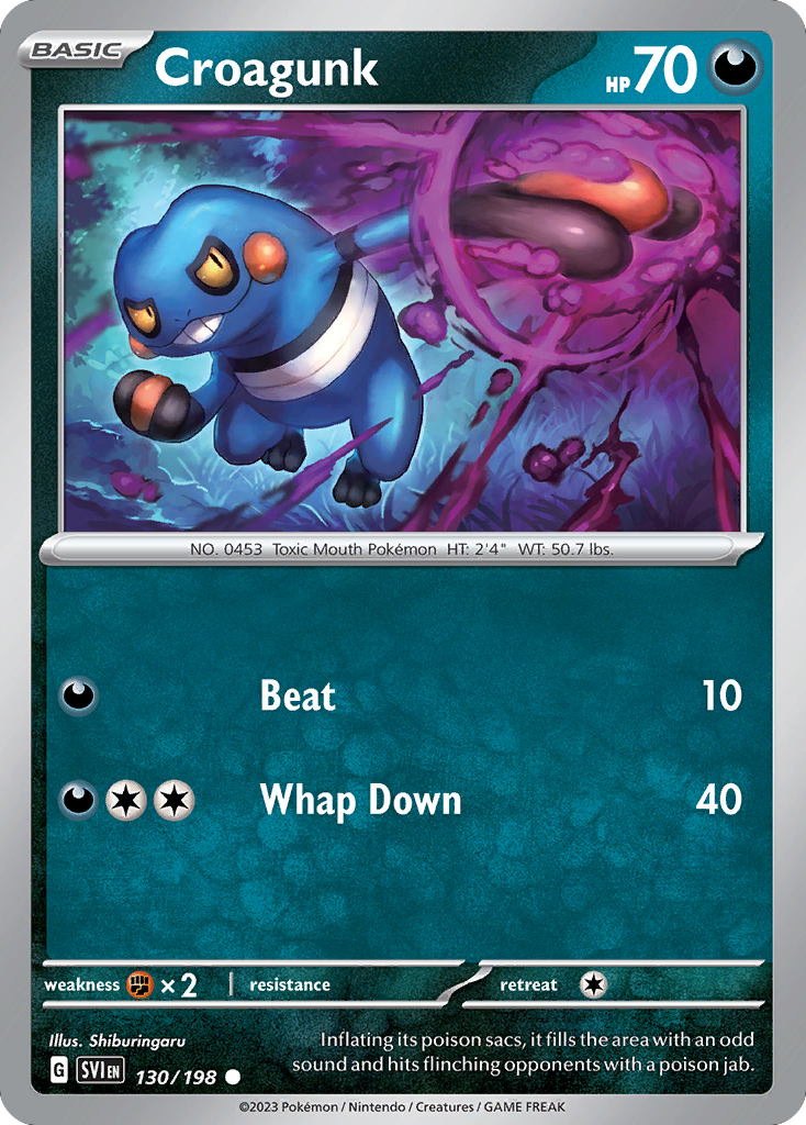 Croagunk - Scarlet & Violet SET-130