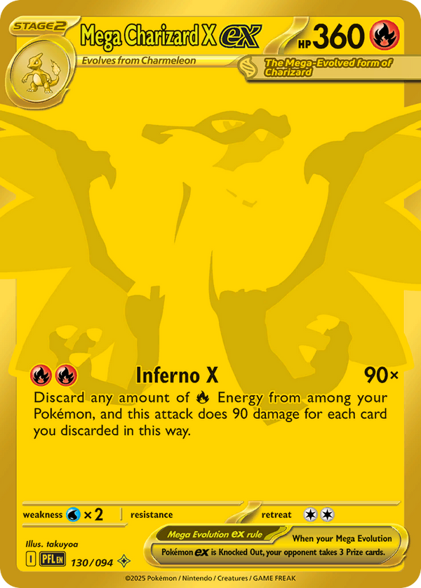 Mega Charizard X ex - Phantasmal Flames SET-130