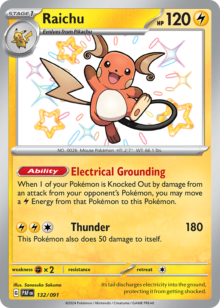Raichu - Paldean Fates SET-132