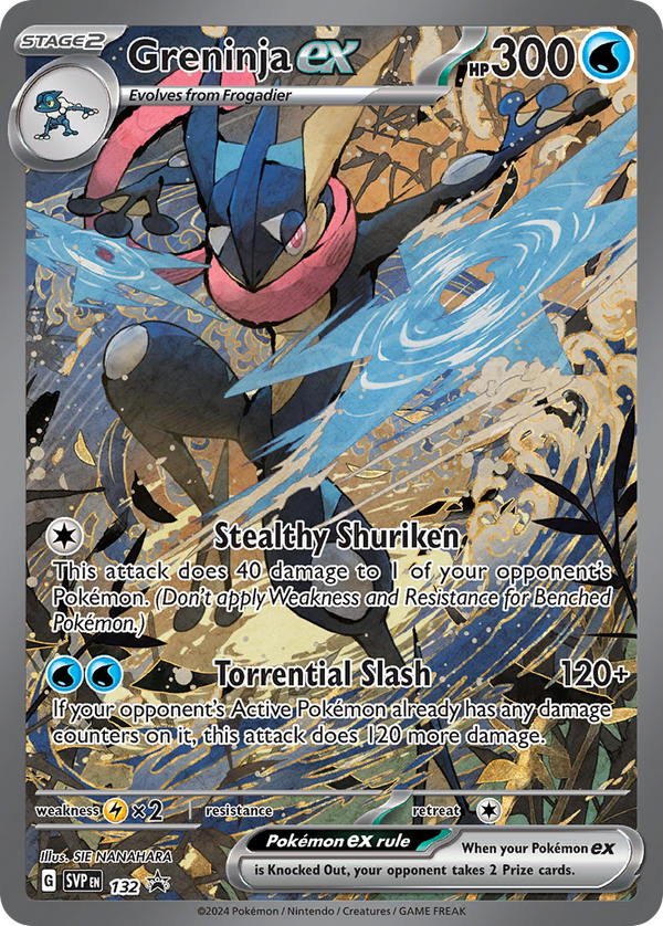 Greninja EX - Scarlet & Violet Black Star Promos SET-132