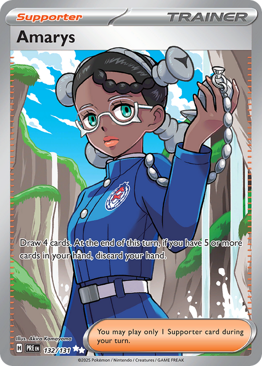 Amarys (Prismatic Evolutions SET) (Trainer) (Supporter) (Ultra Rare) (PKM Prismatic Evolutions SET-38)