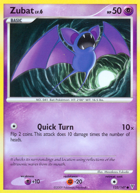 Zubat (Supreme Victors SET) (Pokémon) (Basic) (Psychic) (HP: 50) (Common) (PKM Supreme Victors SET-39)