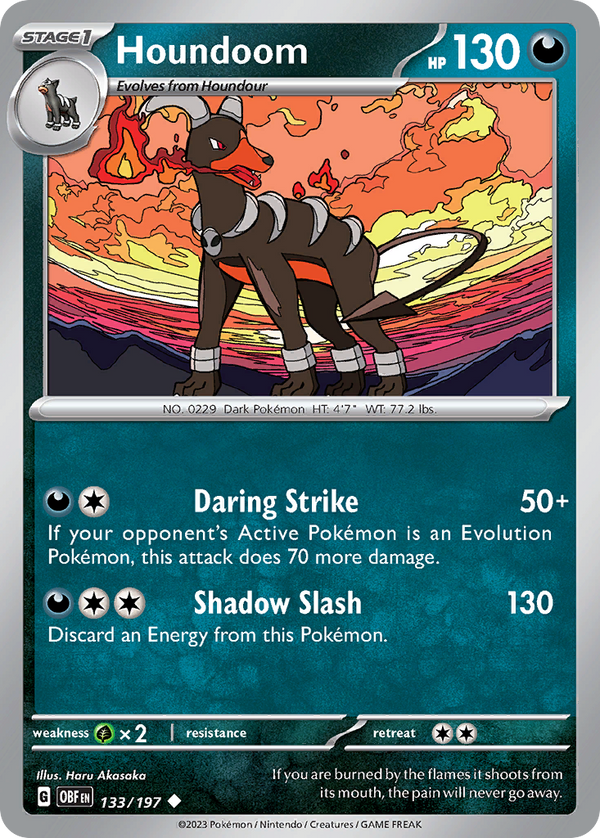 Houndoom - Obsidian Flames SET-133