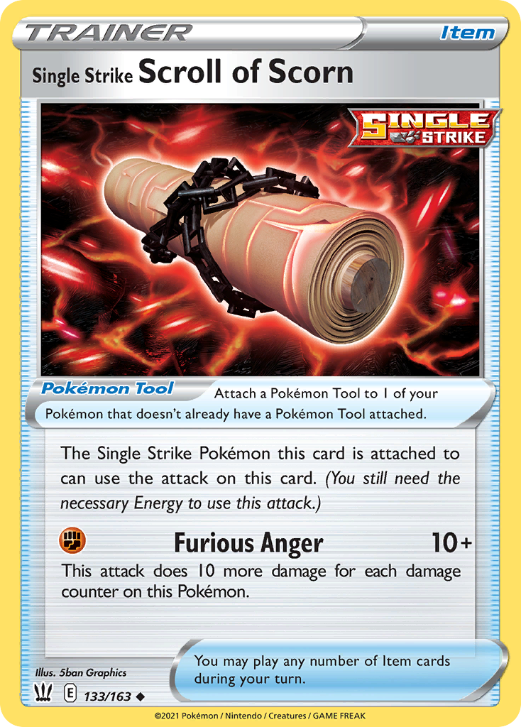 Single Strike Scroll of Scorn - Battle Styles SET-133