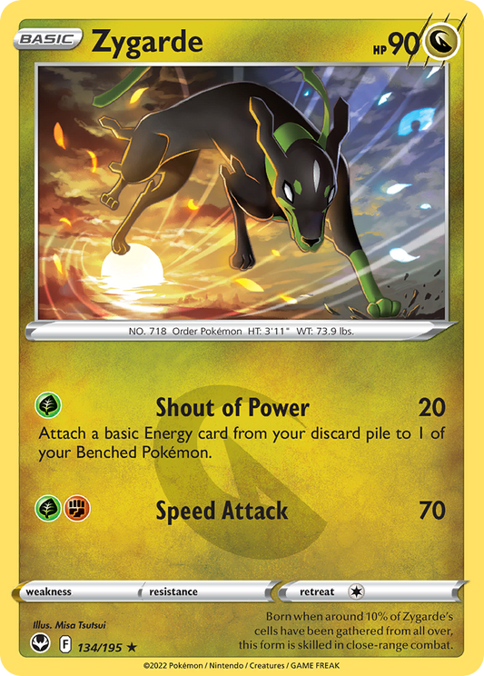 Zygarde (Silver Tempest SET) (Pokémon) (Basic) (Dragon) (HP: 90) (Rare) (PKM Silver Tempest SET-40)