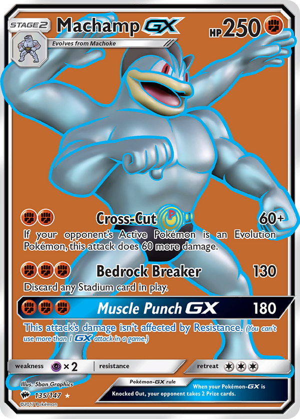Machamp-GX - Burning Shadows SET-135