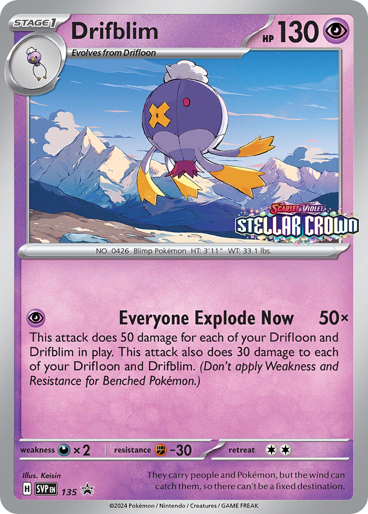 Drifblim - Scarlet & Violet Black Star Promos SET-135