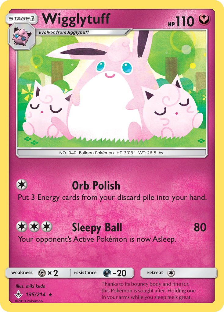 Wigglytuff - Unbroken Bonds SET-135