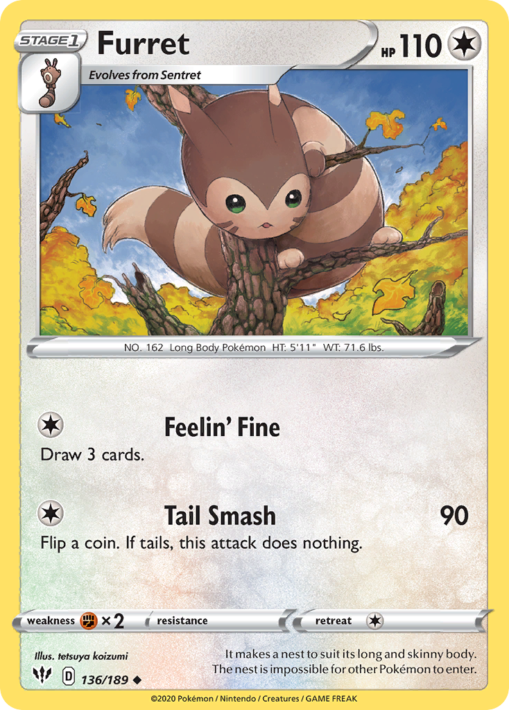 Furret - Darkness Ablaze SET-136