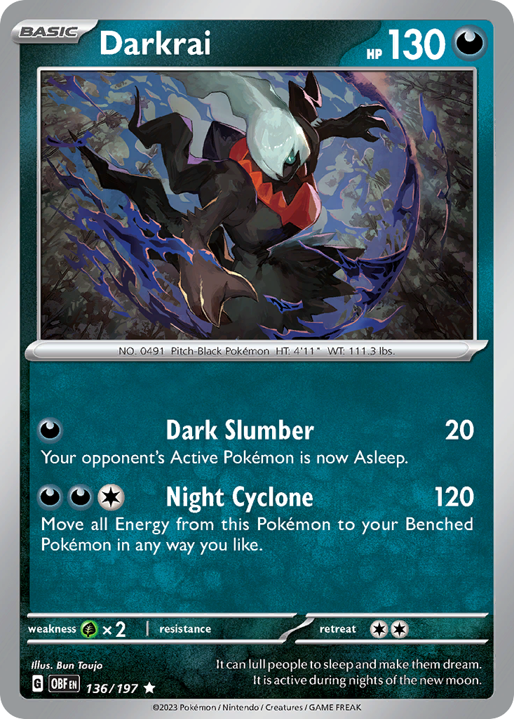 Darkrai - Obsidian Flames SET-136