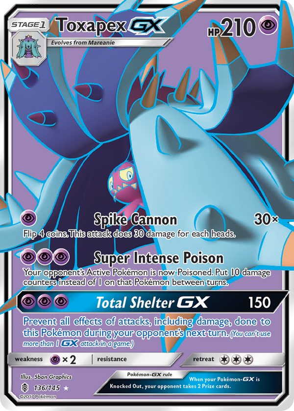 Toxapex-GX - Guardians Rising SET-136