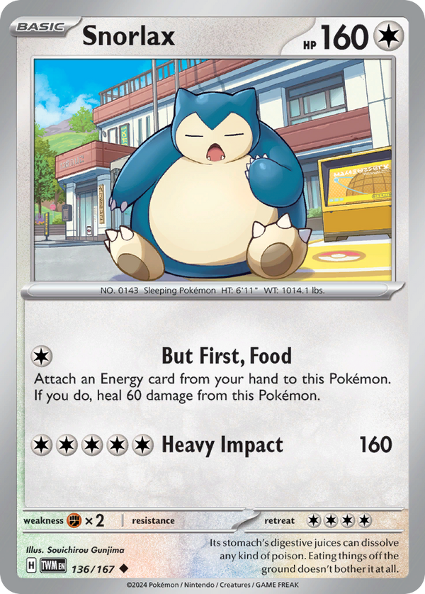 Snorlax - Twilight Masquerade SET-136