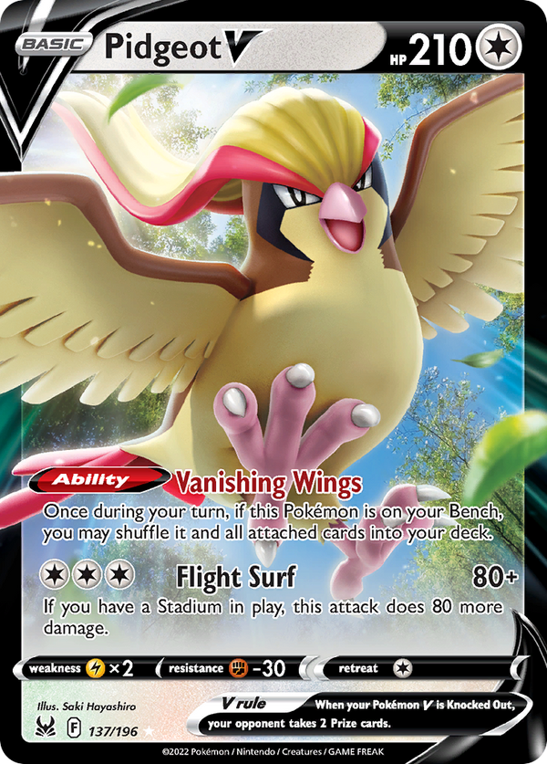 Pidgeot V - Lost Origin SET-137