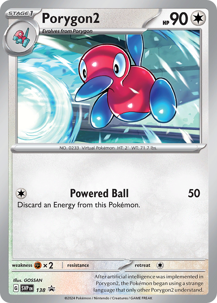 Porygon2 - Scarlet & Violet Black Star Promos SET-138