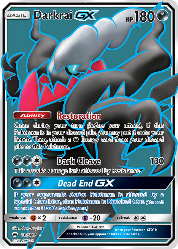 Darkrai-GX - Burning Shadows SET-139
