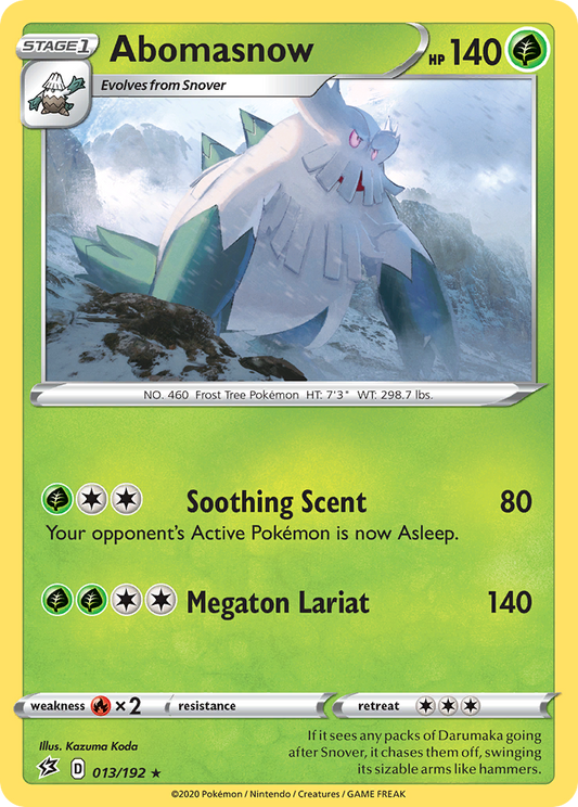 Abomasnow (Rebel Clash SET) (Pokémon) (Stage 1) (Grass) (HP: 140) (Rare) (PKM Rebel Clash SET-35)