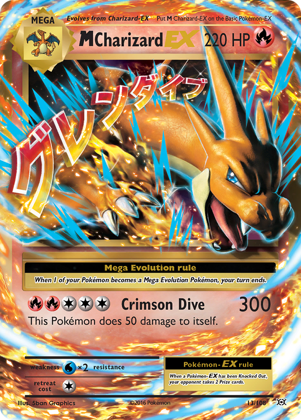 M Charizard-EX - Evolutions SET-13