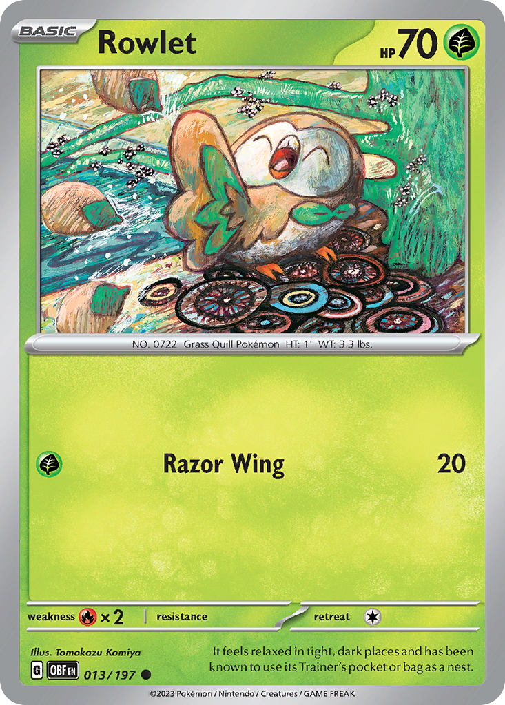 Rowlet - Obsidian Flames SET-13