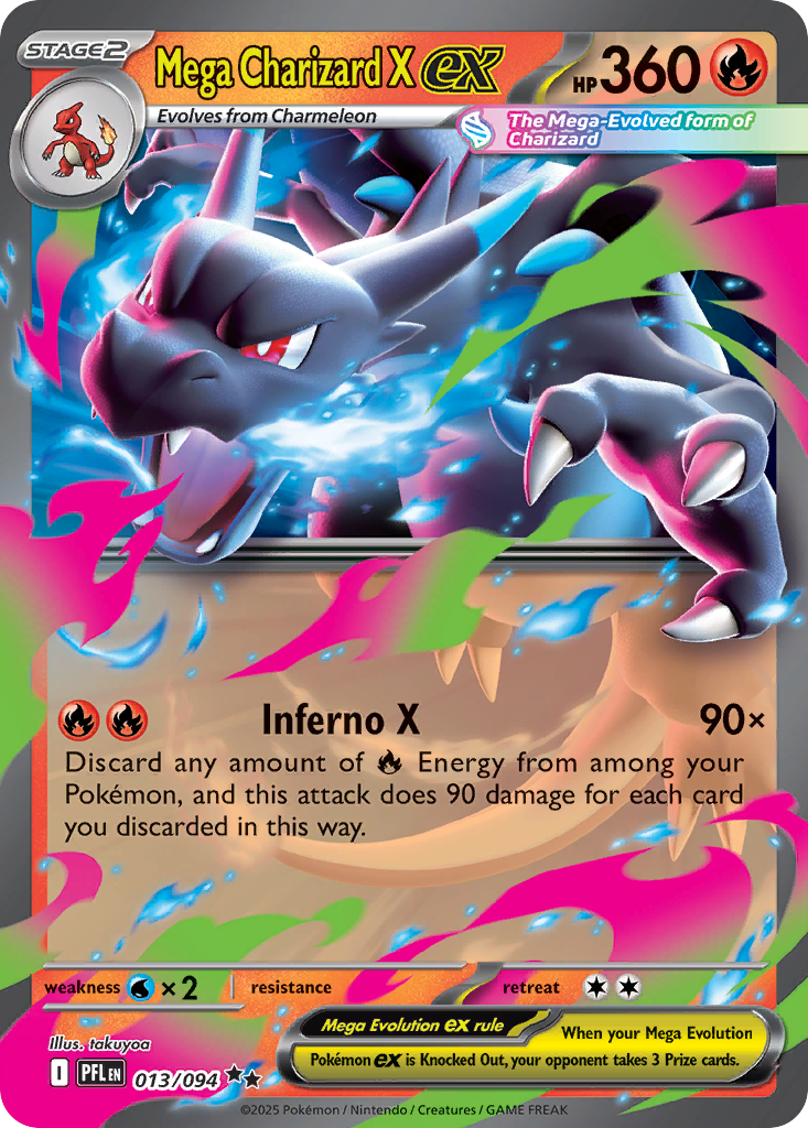 Mega Charizard X ex - Phantasmal Flames SET-13