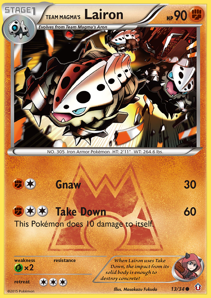 Team Magma's Lairon - Double Crisis SET-13