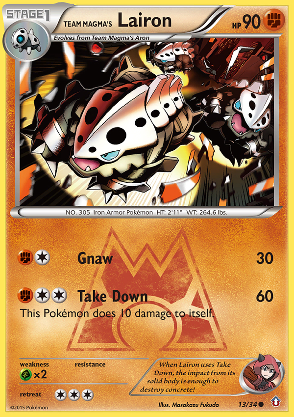 Team Magma's Lairon - Double Crisis SET-13