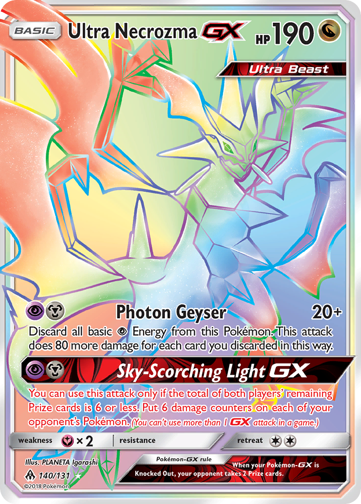 Ultra Necrozma-GX - Forbidden Light SET-140