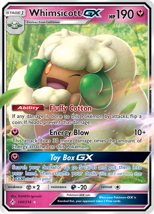Whimsicott-GX - Unbroken Bonds SET-140