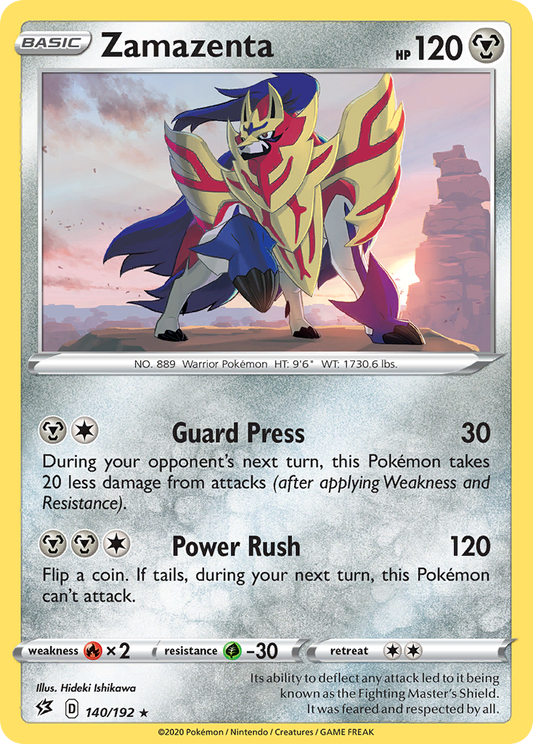 Zamazenta (Rebel Clash SET) (Pokémon) (Basic) (Metal) (HP: 120) (Rare) (PKM Rebel Clash SET-47)
