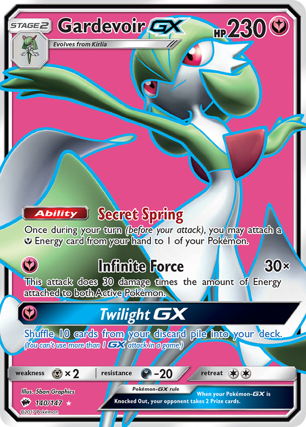 Gardevoir-GX - Burning Shadows SET-140