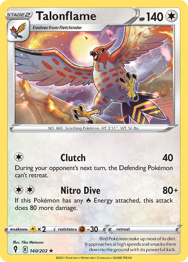 Talonflame - Evolving Skies SET-140