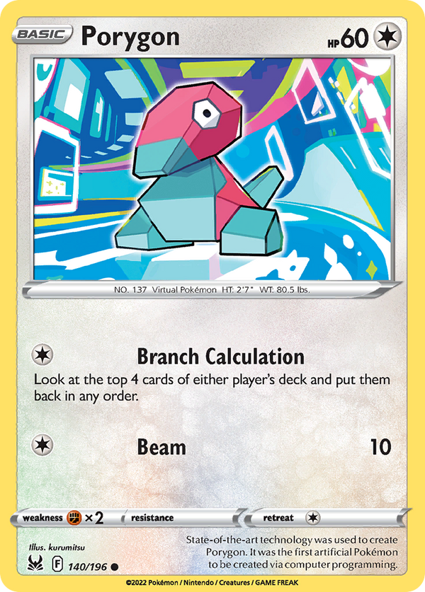 Porygon - Lost Origin SET-140