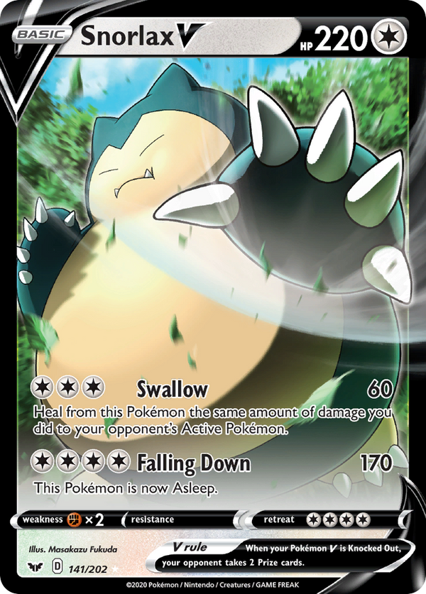 Snorlax V - Sword & Shield SET-141