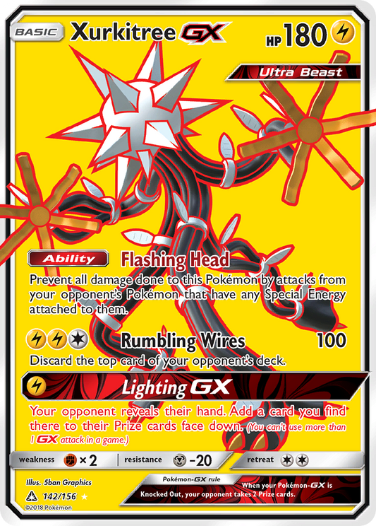 XurkitreeGX (Ultra Prism SET) (Pokémon) (Basic, GX, Ultra Beast) (Lightning) (HP: 180) (Rare Ultra) (PKM Ultra Prism SET-53)