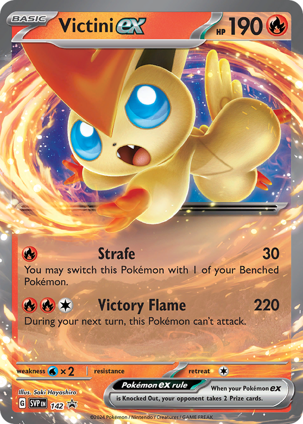 Victini EX - Scarlet & Violet Black Star Promos SET-142
