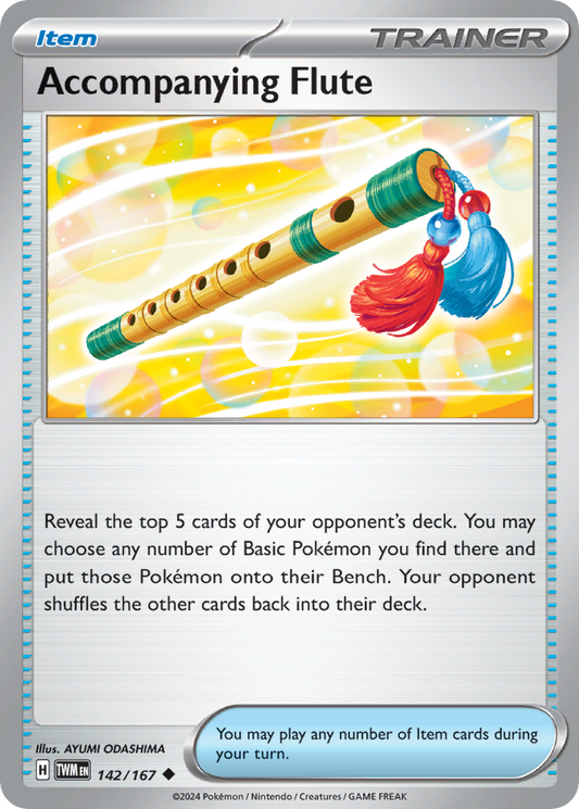 Accompanying Flute (Twilight Masquerade SET) (Trainer) (Item) (Uncommon) (PKM Twilight Masquerade SET-49)