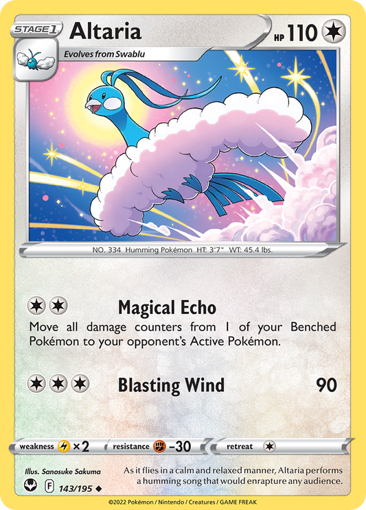 Altaria (Silver Tempest SET) (Pokémon) (Stage 1) (Colorless) (HP: 110) (Uncommon) (PKM Silver Tempest SET-50)