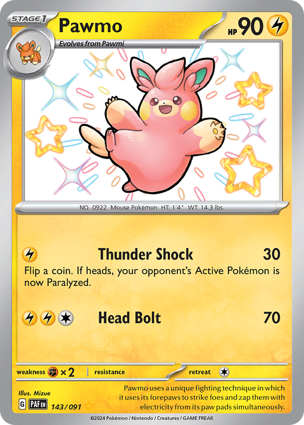 Pawmo - Paldean Fates SET-143