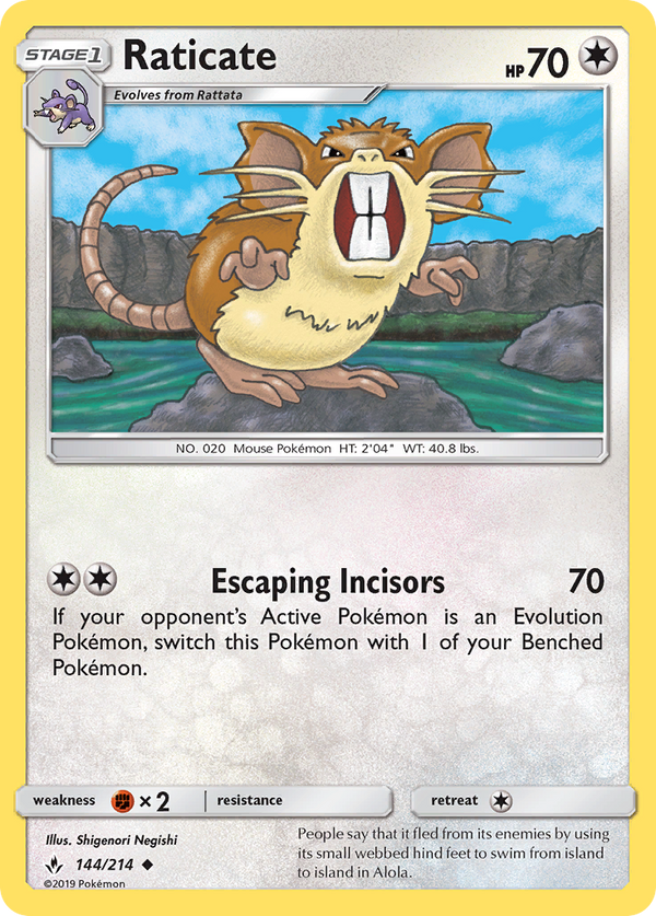 Raticate - Unbroken Bonds SET-144
