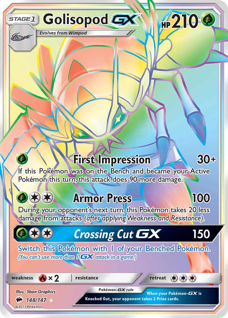 Golisopod-GX - Burning Shadows SET-148