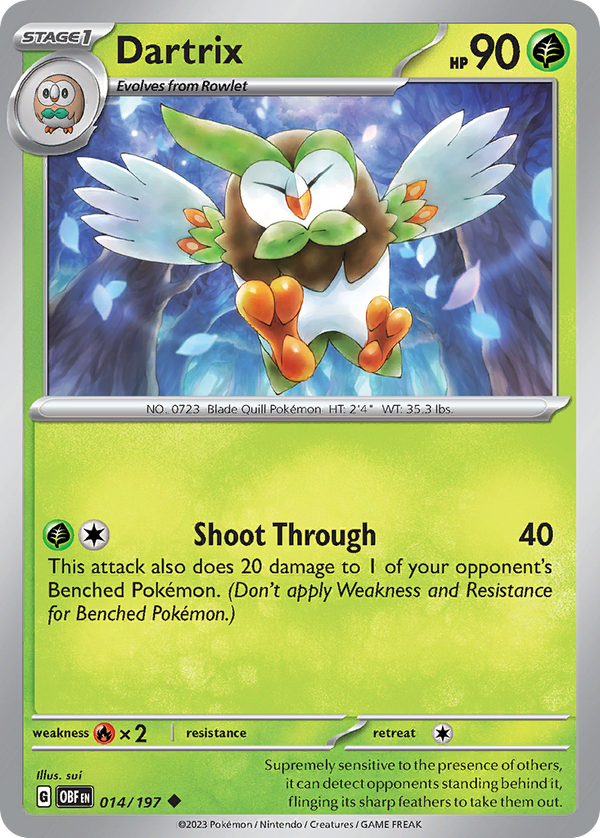 Dartrix - Obsidian Flames SET-14